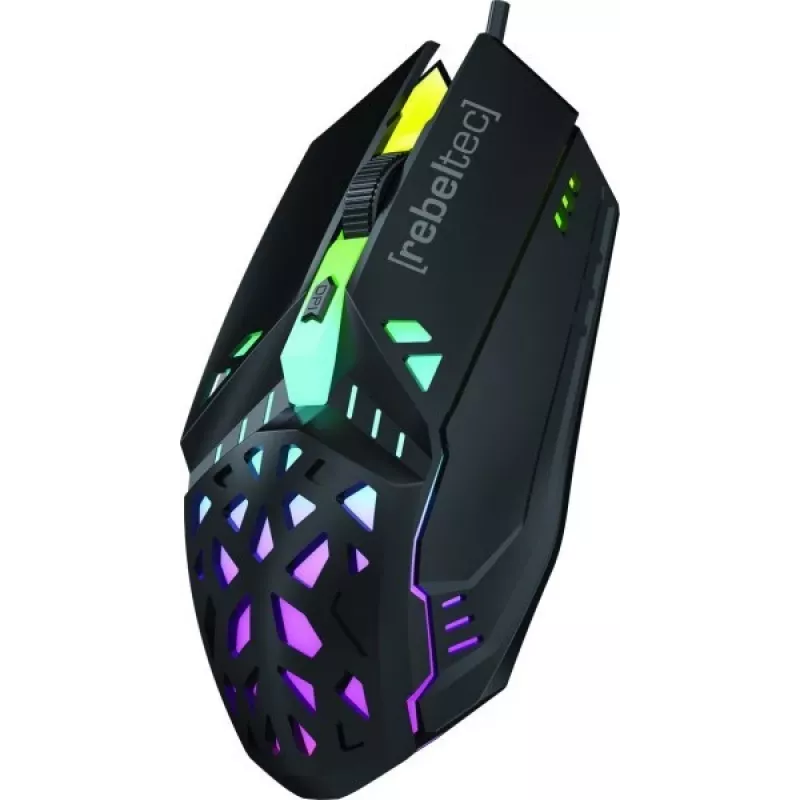Juhtmega mängurihiir Rebeltec SHARK — ergonoomiline disain, optiline sensor