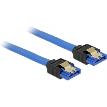 SATA-kaabel DeLOCK 84978 0,3 m SATA 7-kontaktiline must sinine