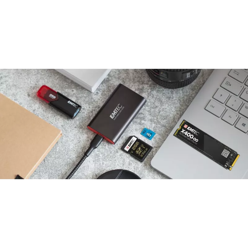 Emtec X210 ELITE 2 TB USB Type-C 3.2 Gen 2 (3.1 Gen 2) Must, Punane