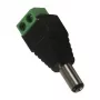 Synergy 21 S21-LED-000219 DC/2.1 x 5.5 mm Must - Roheline Juhtmepistik