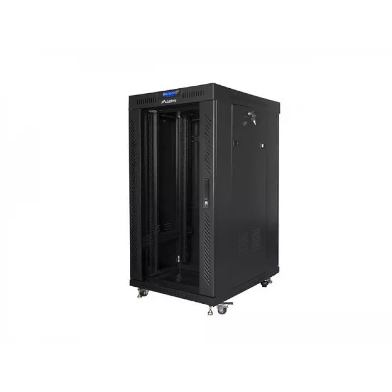 Põrandakapp LANBERG FF01-6822-12BL 22U Must 1200 kg