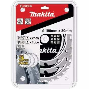 Ketassaekomplekt MAKFORCE B-33906, Ø 190mm, 12Z / 24Z (3-osaline, ava 30mm)