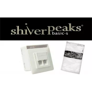 Võrgupesa ShiverPeaks BASIC-S Cat. 5e 2-Port Flush Mount