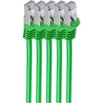 Võrgukaabel ShiverPeaks BS75515-G-SET5 Roheline 5 m Cat7 S/FTP