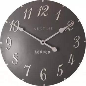 NeXtime klok 3084gs London Arabic, Ø34,5 cm, seinakell, hall/valge