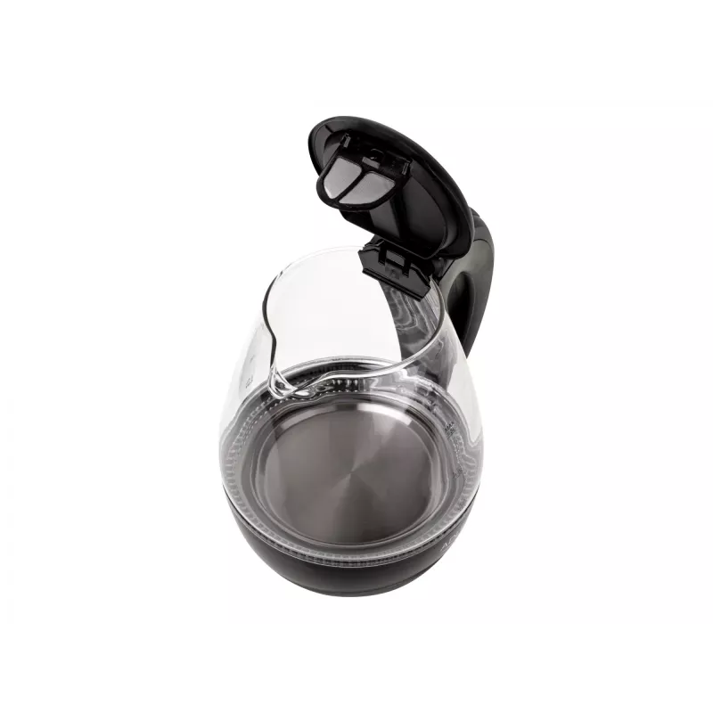 Veekeetja Adler AD 1224, standardne, 2000 W, 1,5 L, klaas, 360° pöördalus, must