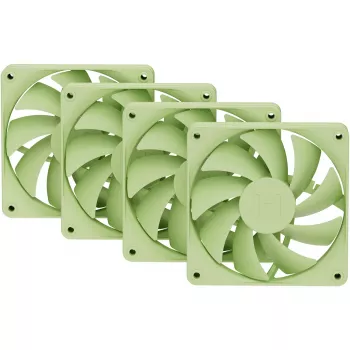 Arvuti jahutusventilaator HYTE FA12-MM-4 120 mm, 1500 RPM, 72 m³/h, 1,6 mmH₂O, hüdrodünaamiline laager, roheline, 4 tk pakendis