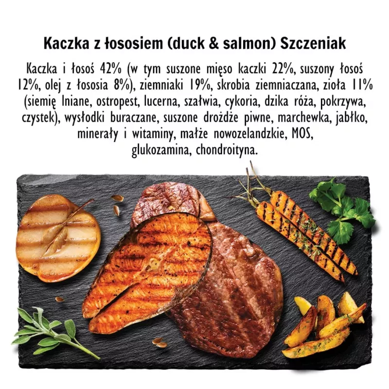 PAKA ZWIERZAKA Puppy Duck with salmon S - kuiv koeratoit - 9kg