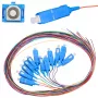 Pigtail-komplekt SC/UPC singelrežiim Extralink G.652D 900µm FTTH 1,5 m 12 tk 12 värvi