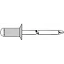 Pimeneedid GESIPA 5×18 mm süvisepeaga KS 12.0–14.0 mm, pakis 500