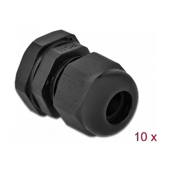 Kaablitihendi DeLOCK 60196 Must Plast 10 tk