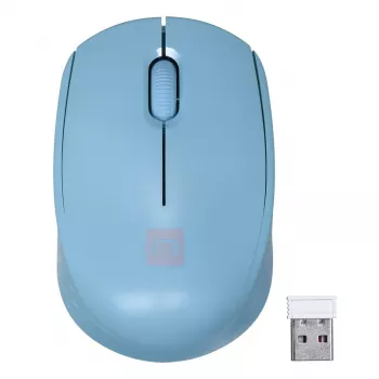 Juhtmevaba mõlemakäeline hiir NATEC STORK — Bluetooth + USB Type-A, 1600 DPI, 3 nuppu, helesinine