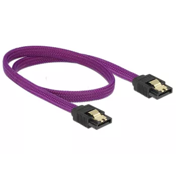 SATA-kaabel DeLOCK 83691 0,5 m SATA 7-kontaktiline lilla