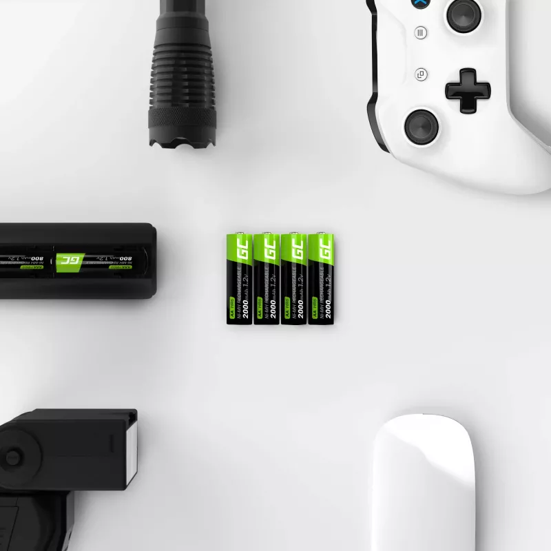 Laetav aku roheline Cell GR02 — NiMH AA 1,2 V 2000 mAh, 2 tk