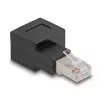 Delock - võrguadapter - RJ-45 (M) paremale nurga all RJ-45 (W) - CAT 6a