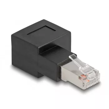 Delock - võrguadapter - RJ-45 (M) paremale nurga all RJ-45 (W) - CAT 6a