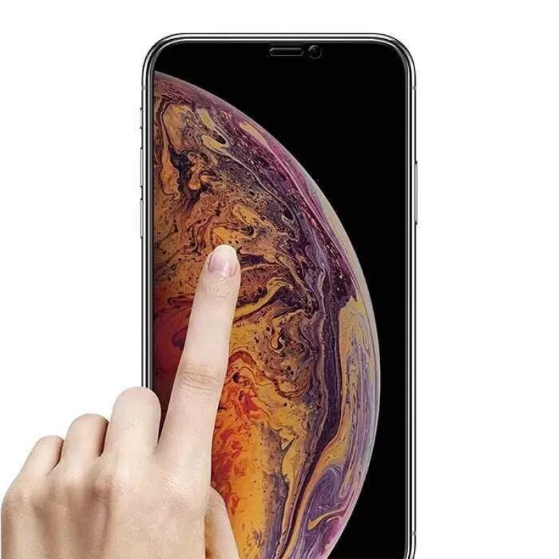 Karastatud klaasist ekraanikaitse Devia Real Series iPhone XS Max’ile, 3D täisekraan, must
