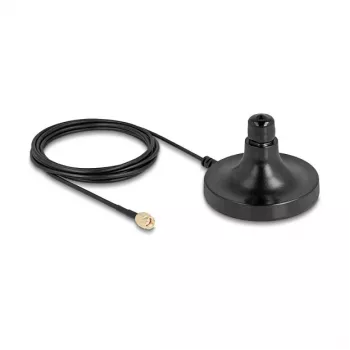Antenni magnetiline alus DELOCK ULA100 — 1×N pesa 1×RP‑SMA pistikule, 3 m kaabel, välitingimustesse, must