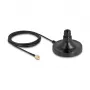 Antenni magnetiline alus DELOCK ULA100 — 1×N pesa 1×RP‑SMA pistikule, 3 m kaabel, välitingimustesse, must