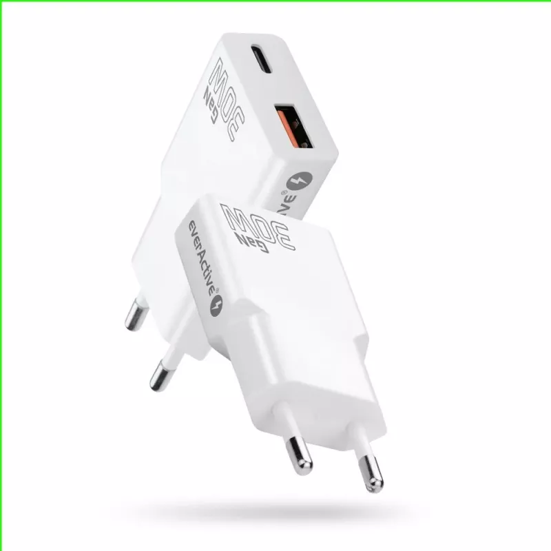 Universaalne USB-seinalaadur everActive SC-380Q Super õhuke QC 3.0 — Quick Charge 3.0, kompaktne disain