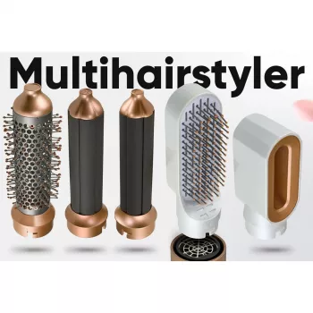 Kuumaõhustailer Profi-Care 331321 valge-roosa — 4-ühes mitmeotstarbeline stailer, 5 lisatarvikut, 1000 W, 3 kuumusastet