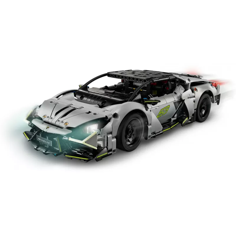 LEGO Technic Supercar Lamborghini Revuelto 42214 — 1:10 mõõtkavas detailne mudelikomplekt, 1135 tükki