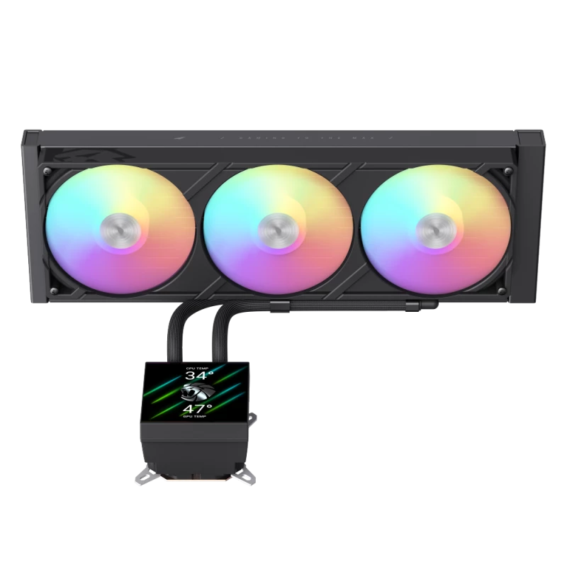 Gamemax CPU vedelikjahuti | GLACIER 360 LCD BK | Intel, AMD