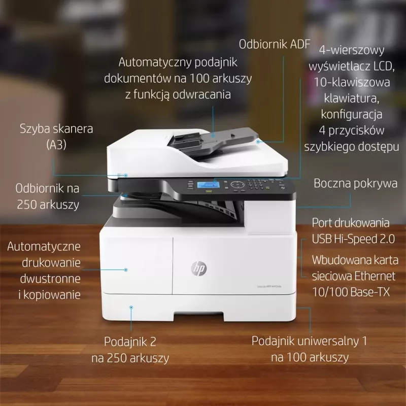 Mitmefunktsiooniline printer HP LaserJet M443nda Laser A3 1200 x 1200 DPI 24 ppm