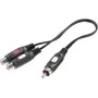 SpeaKa Professional RCA Audio Y-Adapter [1x RCA-Pistik - 2x RCA-Pesa] Must (SP-7869820)