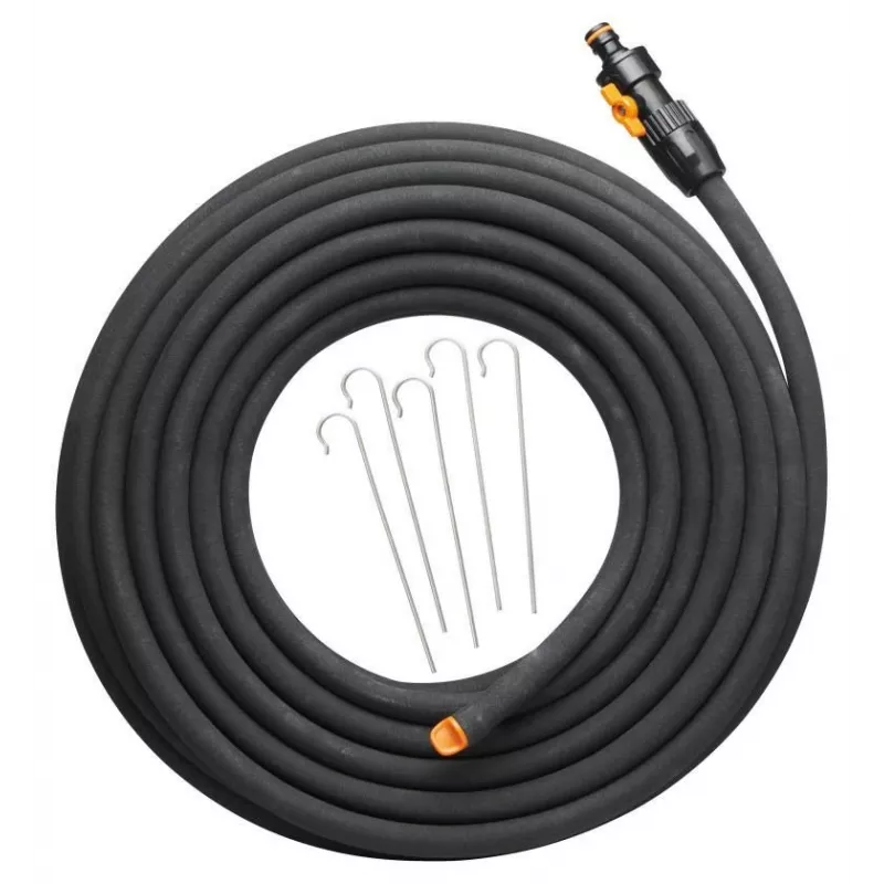 Aiavoolik Fiskars 1025935 — kummist, 15 m, maapealne, UV-kindel, must, 39 mm Ø