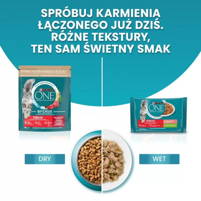 PURINA One Bifensis Sterilcat Veiseliha - kuiv kassitoit - 800 g