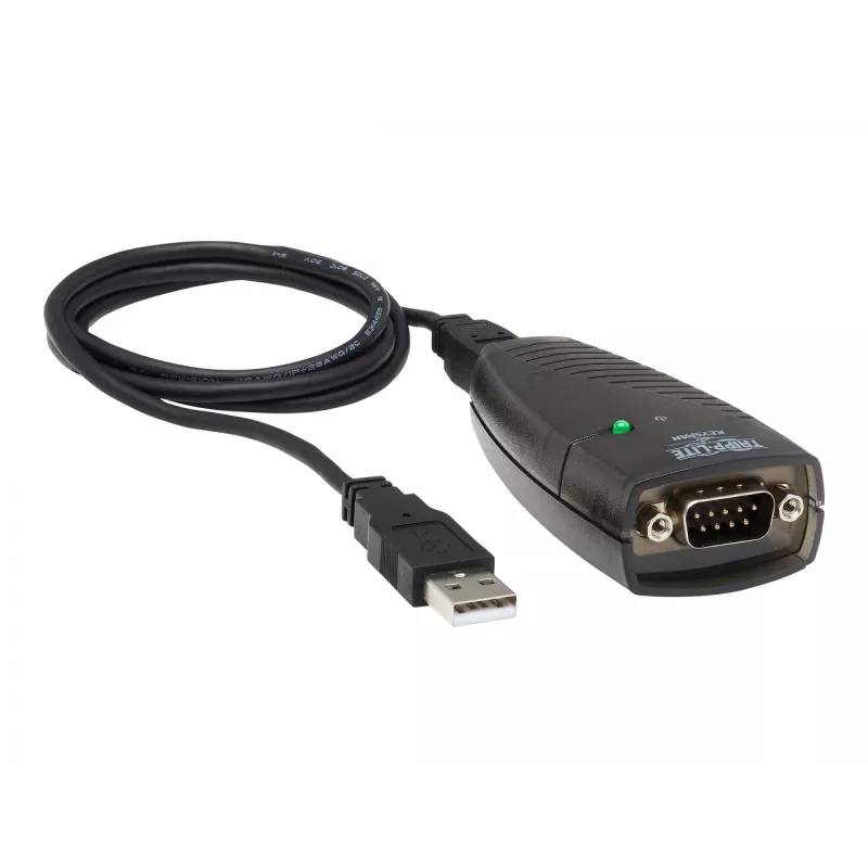 Tripp Lite USA-19HS Keyspan USB-sarjaadapter - USB-A-pistik DB9 RS232-pistikule - 0,91 m - TAA (USA-19HS)