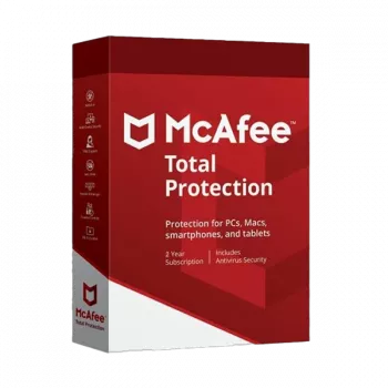 McAfee Total Protection - 5 seadet / 2 aastat, ülemaailmne
