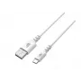 kaabel USB-USB C 2m silicone Valge Quick Charge