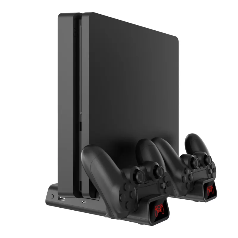 Jahutuspad White Shark PS4-19076 Cutman kahe laadimisdokiga kontrolleritele