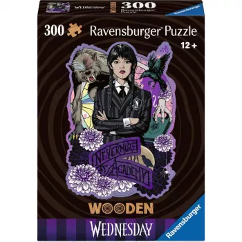 Pusle Ravensburger Wooden Puzzle Wednesday 300 tükki, puidust tükid, 300 tk