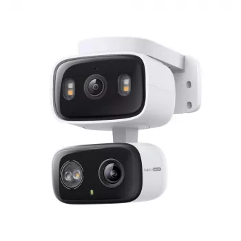 IP-turvakaamera TP‑LINK Tapo C246D — 3 MP (2304×1296), 2,8 mm, 107,8° vaateväli, PTZ kahe objektiiviga, IP65, Wi‑Fi/Gigabit, microSD kuni 512 GB