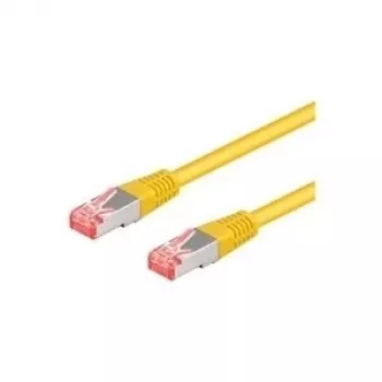 Wentronic Goobay CAT 6a paigalduskaabel, S/FTP (PiMF), kollane, 10 m - LSZH halogeenivaba, vask (93700)