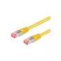 Wentronic Goobay CAT 6a paigalduskaabel, S/FTP (PiMF), kollane, 10 m - LSZH halogeenivaba, vask (93700)