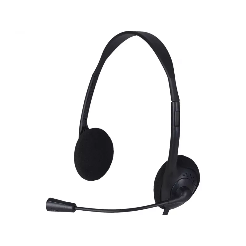 Advanced Accessories USB-peakomplekt mikrofoniga - must