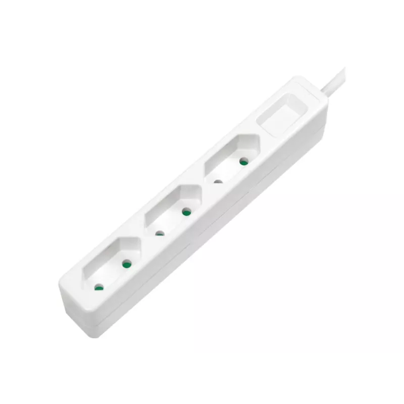 Pikendusjuhe LogiLink LPS229 1,5 m 3 vahelduvvoolupesa siseruumidesse valge