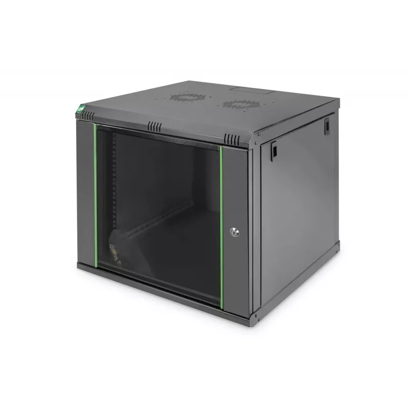 Seinale paigaldatav riiul Digitus DN-19 09-U-EC-SW