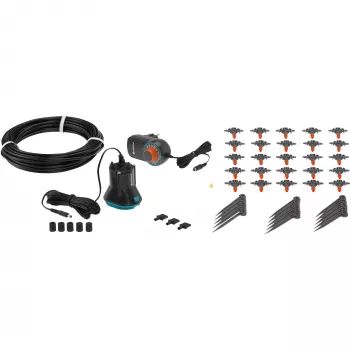 city gardening Fully Automatic Balcony Planter Irrigation 1407-20, kastmisautomaatika Hall/must, 43-osaline