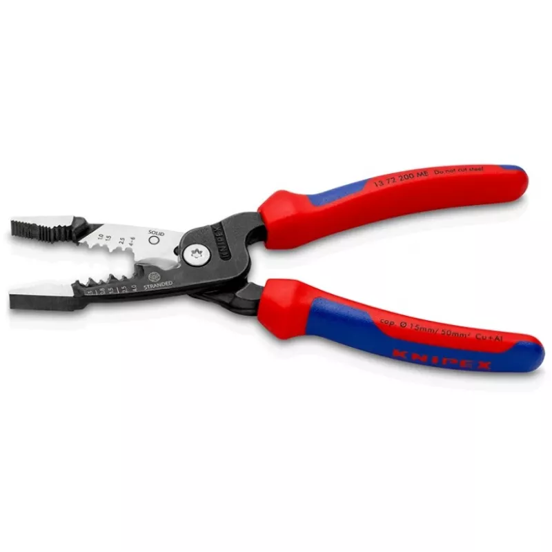 Knipex 13 72 200 ME kaablieemaldaja Must, Sinine, Punane, Roostevaba teras