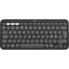Logitech Pebble Keys 2 K380s - klaviatuur - juhtmevaba - Bluetooth LE - QWERTY - Põhjamaade (taani/soome/norra/rootsi) - tonaalne grafiit (920-011879)