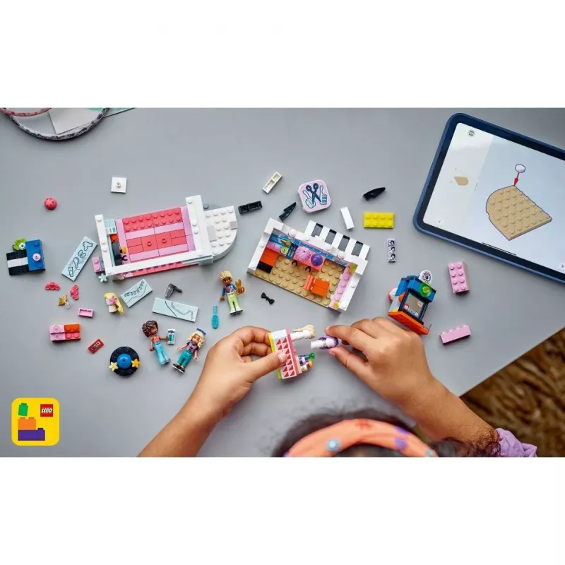 LEGO Friends mängukomplekt Juuksurisalong ning Kaunistuspood 42662 — mininukud, salongistseen, tarvikud