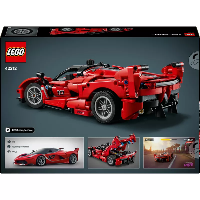 LEGO Technic Ferrari FXX K ehitusmänguasi, mõõtkavas 1:10, 897 osa, vanusele 10+