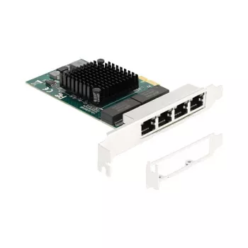 DeLOCK PCI Express x1 kaart 4 x RJ45 Gigabit LAN BCM