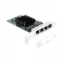 DeLOCK PCI Express x1 kaart 4 x RJ45 Gigabit LAN BCM