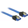 SATA kaabel DeLOCK 84977 0,2 m SATA 7-kontaktiline Must Sinine